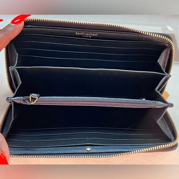 Yves Saint Laurent Ligne Y Leather Wallet - Picture 5 of 10